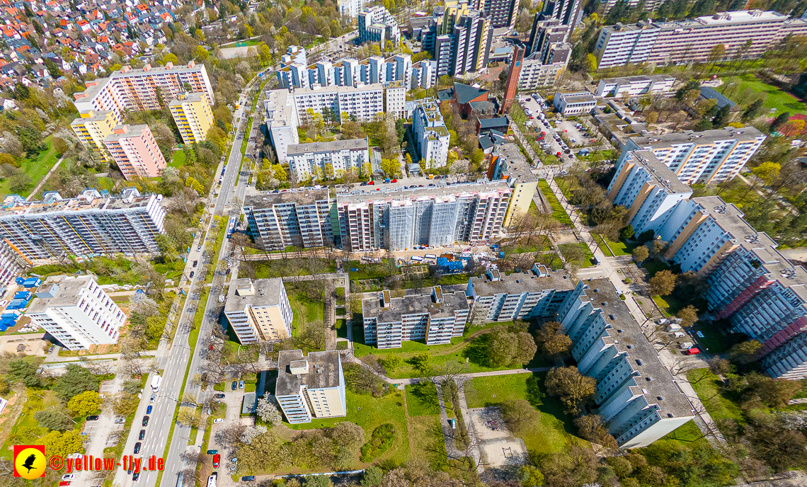 21.04.2023 - Baustelle der Großsanierung Kurt-Eisner-Straße in Neuperlach
